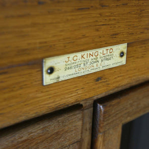 Vintage Oak Haberdashery Cabinet
