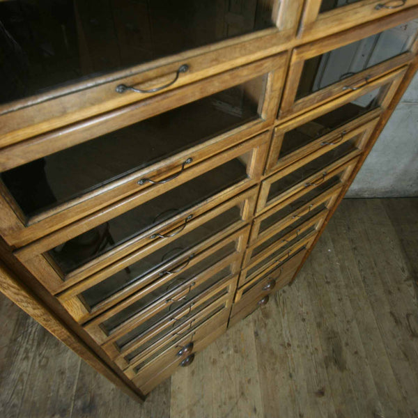 Vintage Oak Haberdashery Cabinet
