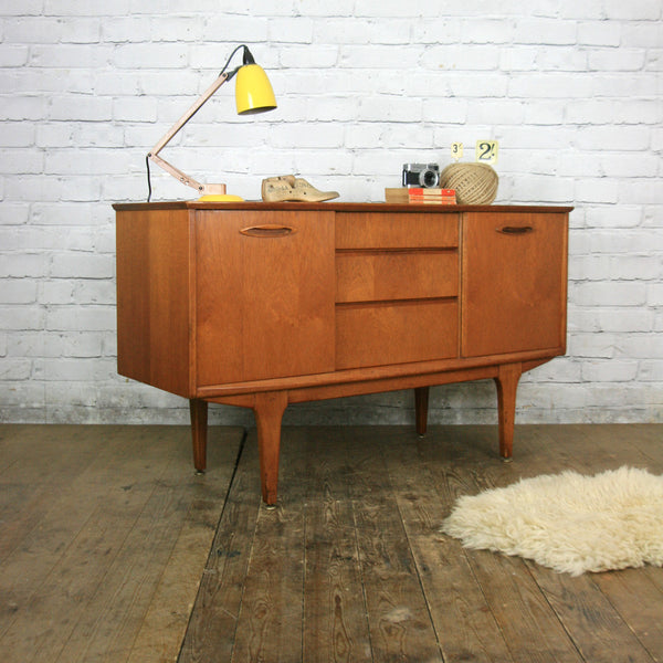 Small Mid Century Teak Sideboard/Media Cabinet