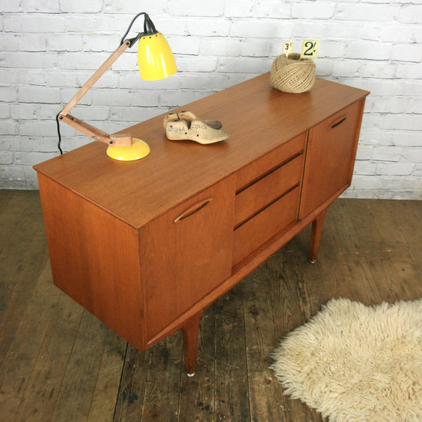 Small Mid Century Teak Sideboard/Media Cabinet