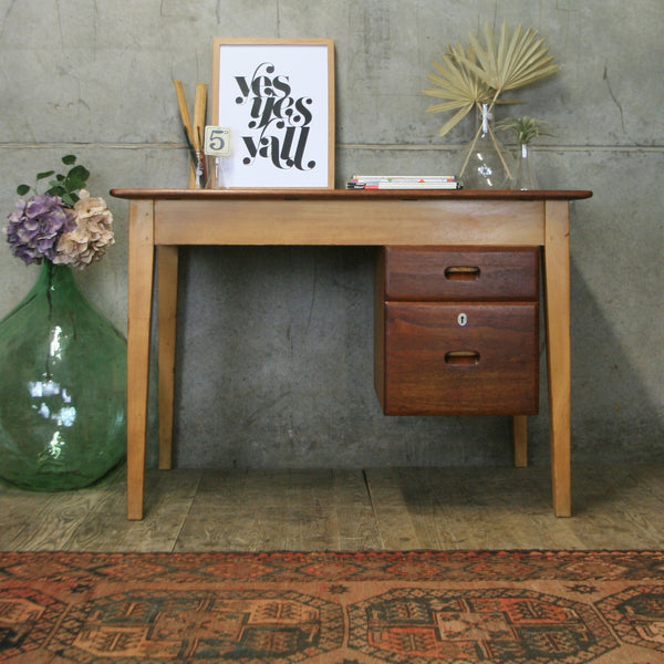 Mid Century Kandya School Teachers Desk #2103c2