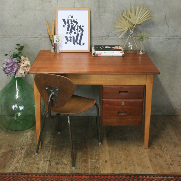 Mid Century Kandya School Teachers Desk #2103c2