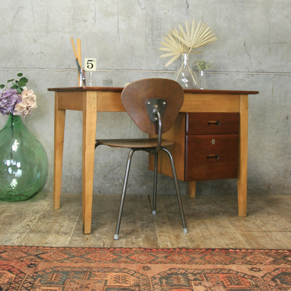 Mid Century Kandya School Teachers Desk #2103c2