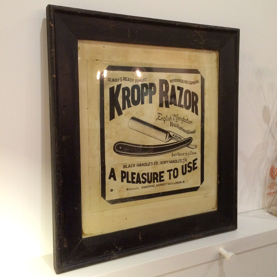 Vintage Kropp Razor Barber Shop Picture