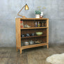 Mid Century Oak Glazed Storage / Shop Display Cabinet