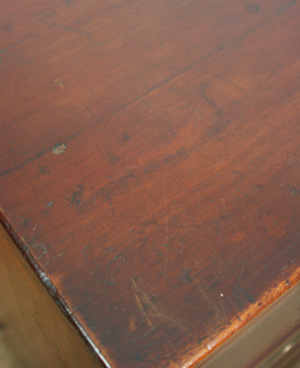 Antique Victorian Mahogany Military Campaign Chest