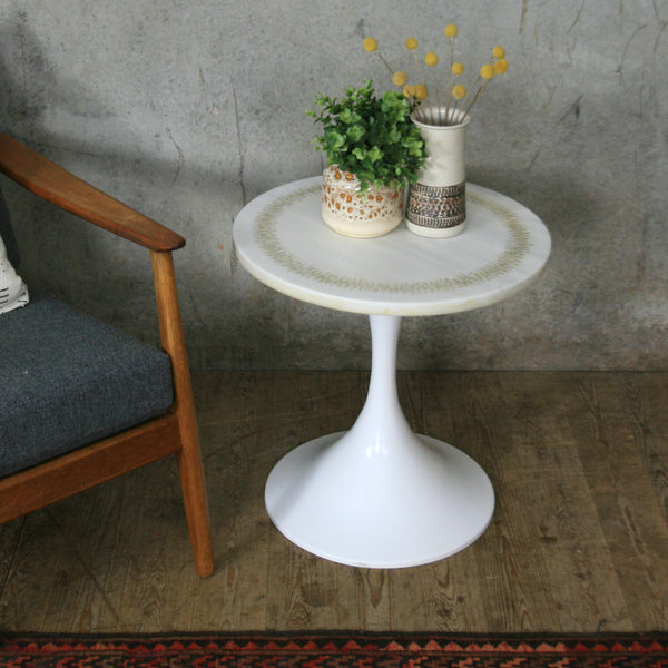 Mid Century Marble Tulip Table
