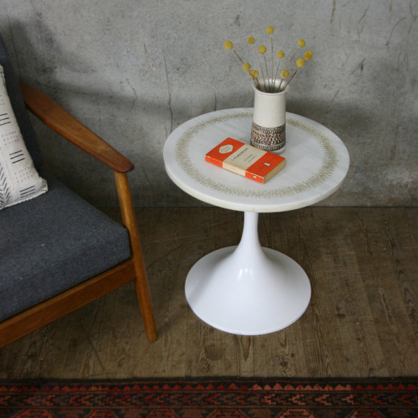 Mid Century Marble Tulip Table