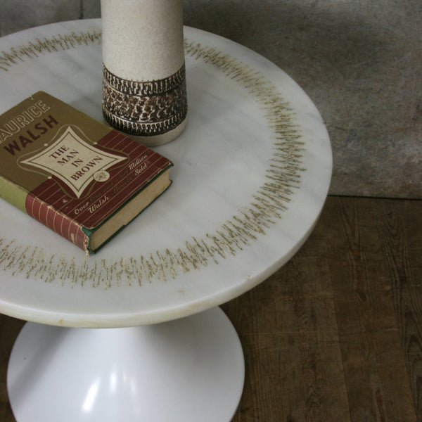Mid Century Marble Tulip Table