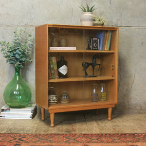 vintage_meredew_oak_display_cabinet_bookcase