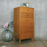vintage_meredew_oak_tallboy_chest_of_drawers