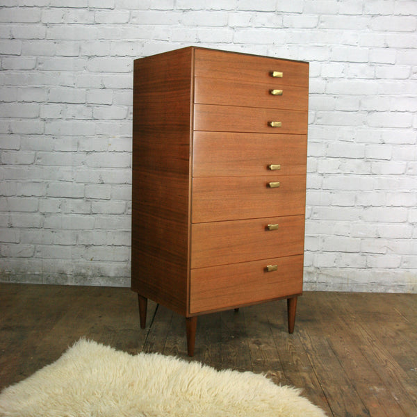 Vintage Meredew Tallboy Chest of Drawers