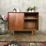 Mid Century Danish Teak Media Cabinet Sideboard