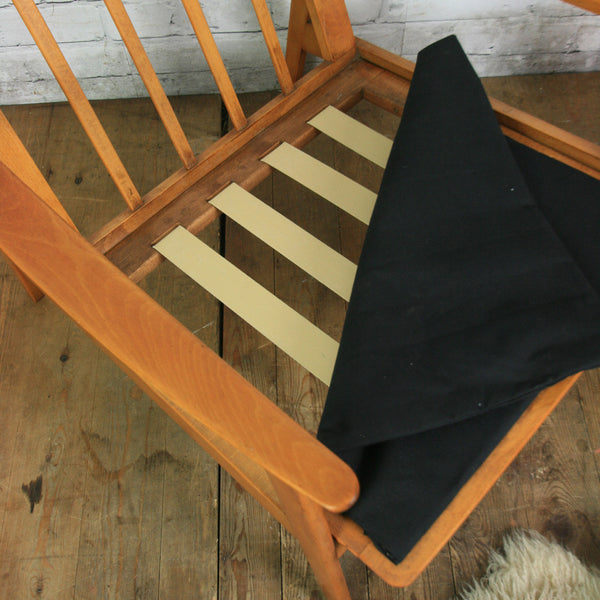 Vintage Mid Century Beech Armchair (1 of 2)
