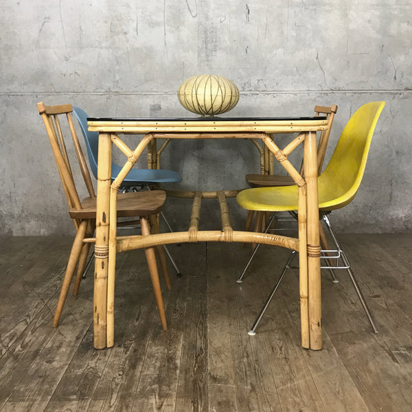vintage_mid_century_boho_bamboo_tiki_dining_table