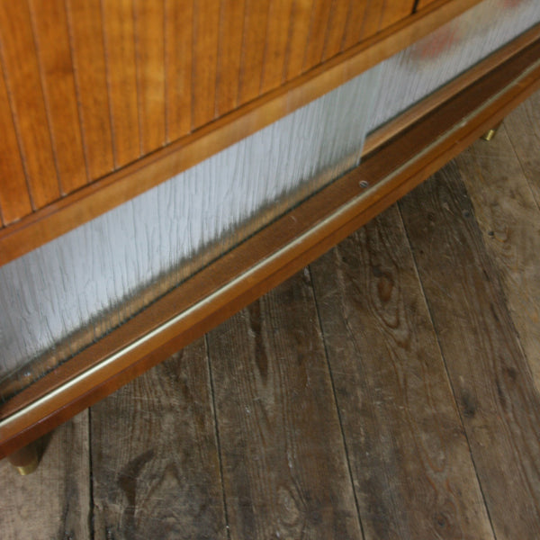 *NEW* Mid Century Vintage Walnut Vinyl/Drinks Tambour Cabinet