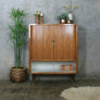*NEW* Mid Century Vintage Walnut Vinyl/Drinks Tambour Cabinet