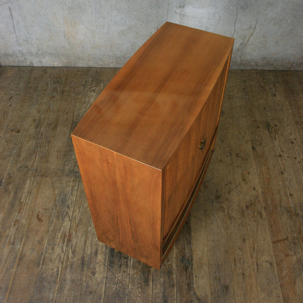*NEW* Mid Century Vintage Walnut Vinyl/Drinks Tambour Cabinet