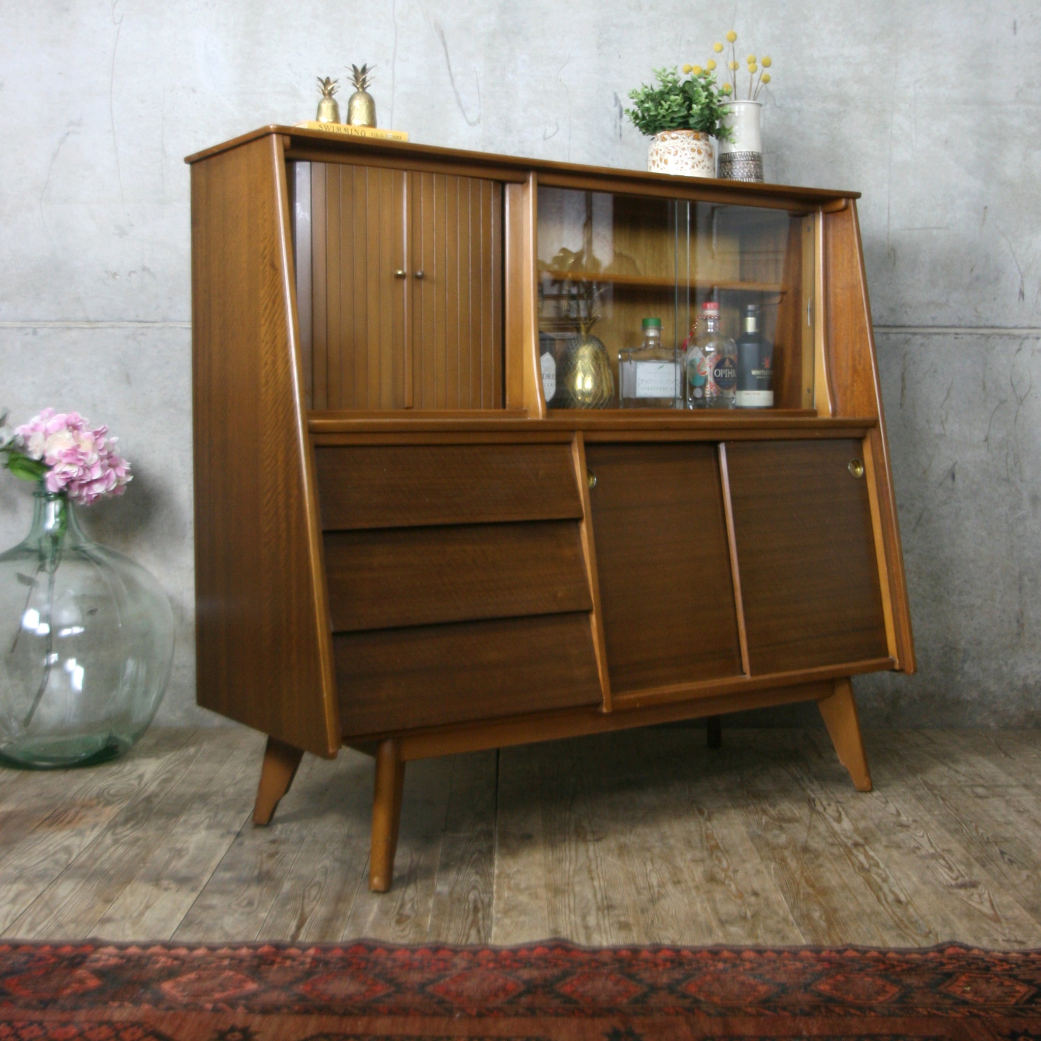 Mid Century Cocktail Mustard Vintage