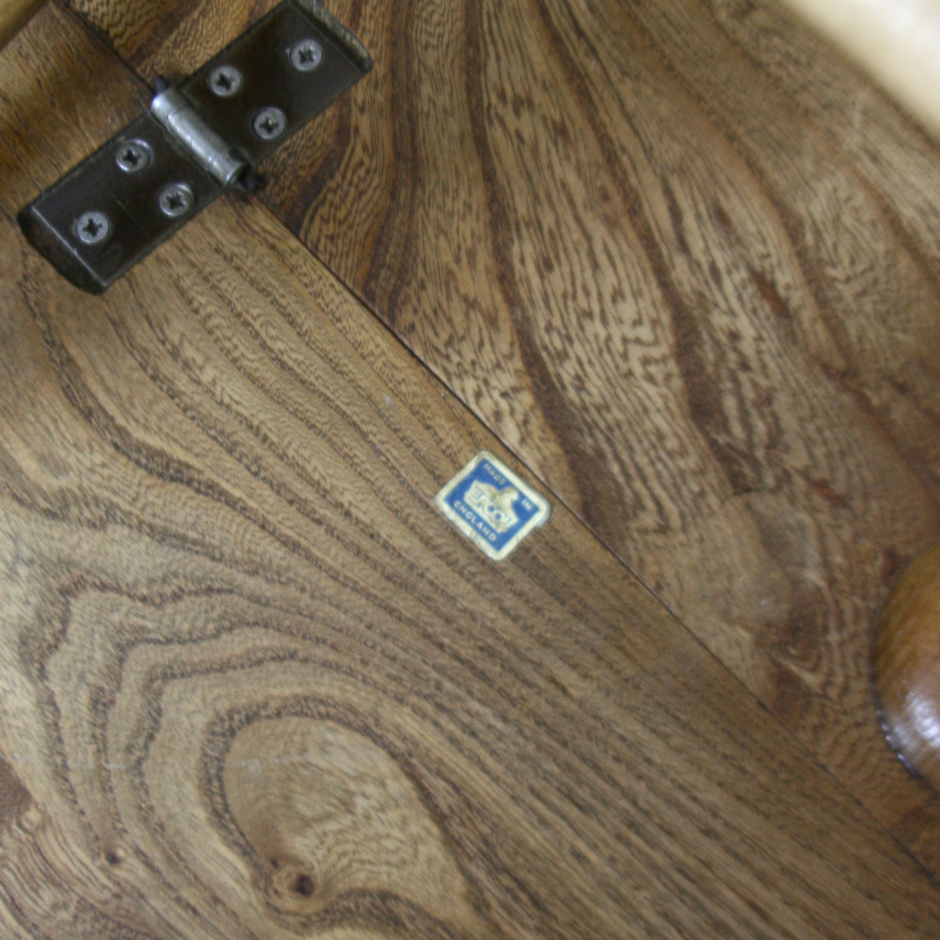 Ercol Mid Century Drop Leaf Coffee Table Mustard Vintage