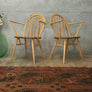 Pair of Ercol Windsor Carver Chairs #2103i