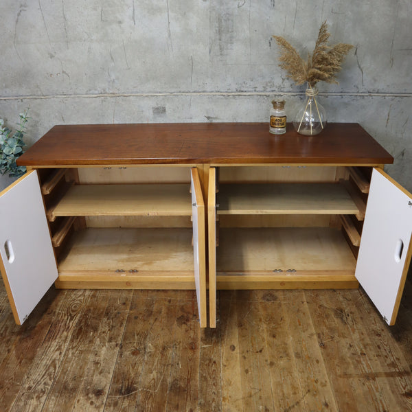 Mid Century Esavian Double School Cupboard / Sideboard - 0402h
