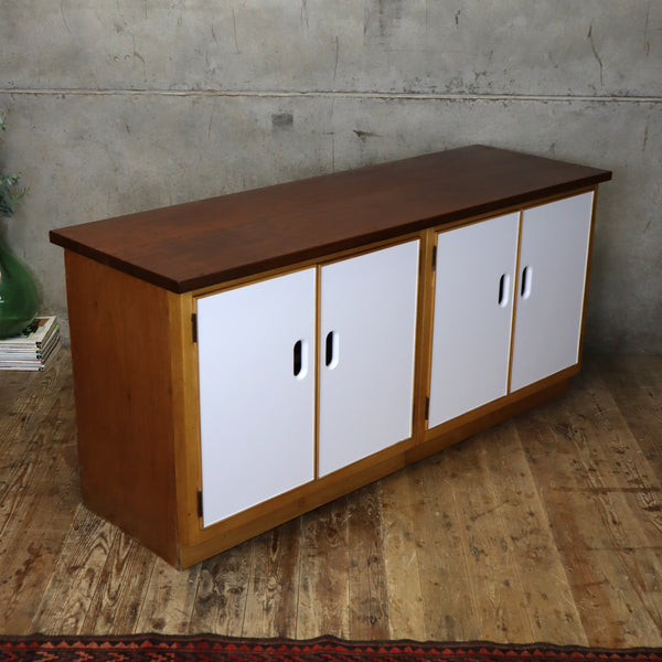 Mid Century Esavian Double School Cupboard / Sideboard - 0402h