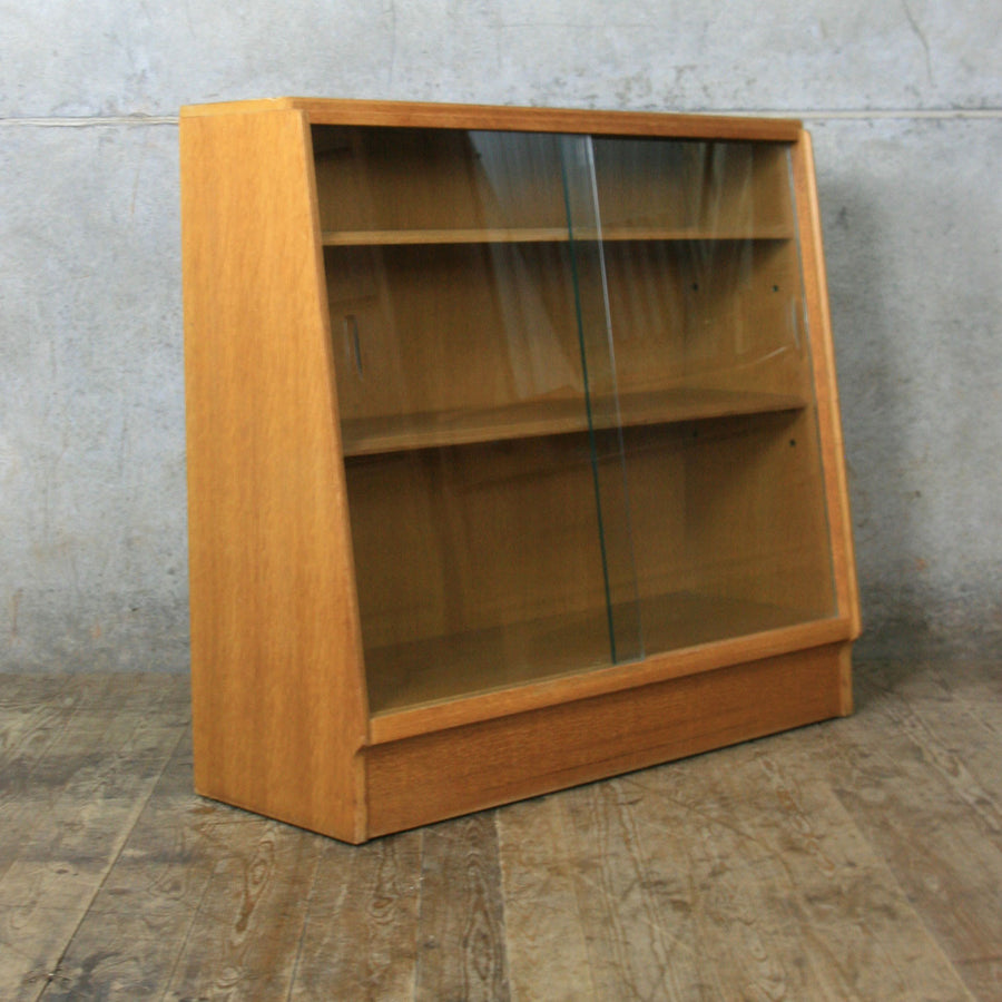 Mid Century Oak Glazed Storage / Shop Display Cabinet #2