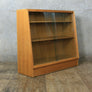 Mid Century Oak Glazed Storage / Shop Display Cabinet #2