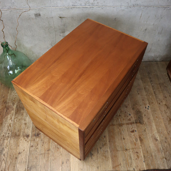 Mid Century School Plan Chest - 1404e