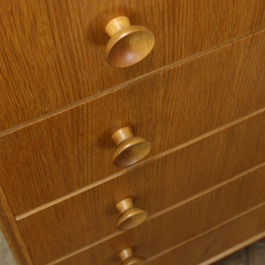 vintage_mid_century_meredew_oak_tallboy_chest_of_drawers