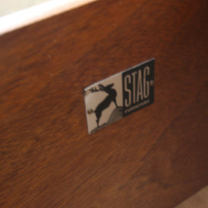 Mid Century Oak Stag Chest of Drawers
