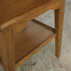 Mid Century G-Plan Oak Bedside / Side Table
