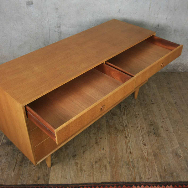 Mid Century Oak Chest of Drawers Sideboard