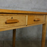 Vintage Rustic Oak School Teachers Desk
