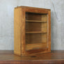 Small Vintage Oak Curiosities / Display / School Cabinet