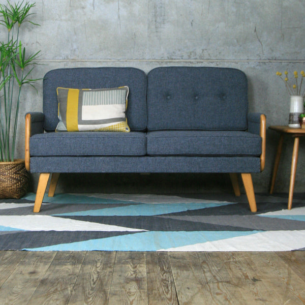 Fully Restored Mid Century Two Seater Sofa Bed