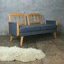 Fully Restored Mid Century Two Seater Sofa Bed