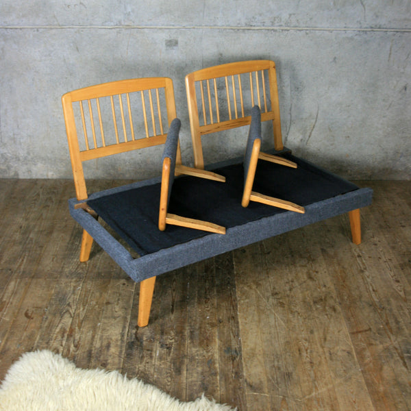 Fully Restored Mid Century Two Seater Sofa Bed