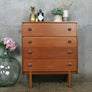 Vintage Mid Century Teak Chest of Drawers