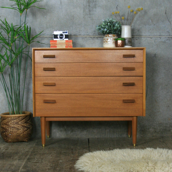 Mid Century  E-Gomme Teak Chest of Drawers