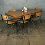 Reclaimed Teak School Table with Hairpin Legs