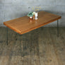 Reclaimed Teak School Table with Hairpin Legs
