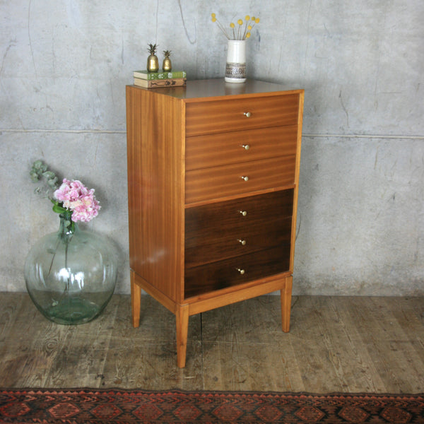 vintage_mid_century_uniflex_walnut_tallboy_chest_of_drawers