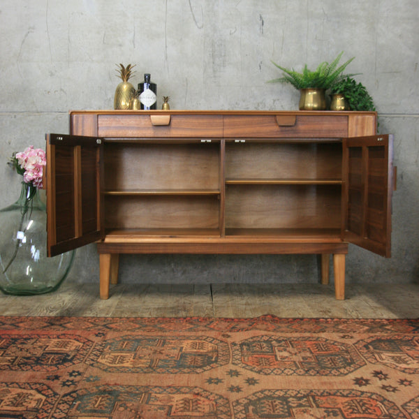 Small Mid Century Walnut Sideboard #3/19