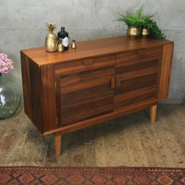 Small Mid Century Walnut Sideboard #3/19