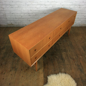Mid Century Vintage Oak Chest of Drawers