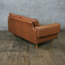 Midcentury Danish Two Seater Tan Leather Sofa