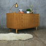 Mid Century Oak Chest of Drawers Sideboard