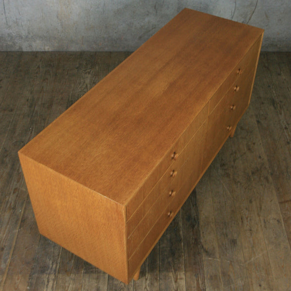 Mid Century Oak Chest of Drawers Sideboard